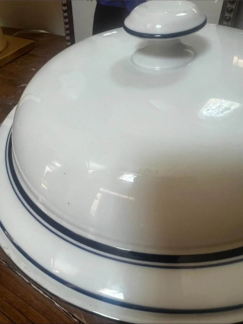 Vintage Dansk Bistro Covered Casserole 3 Quart Christianhavn Blue